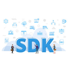 Sdk Software Development Kit Concept With Big