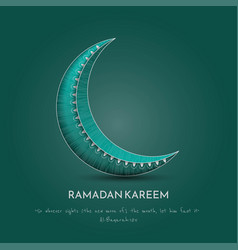 Simple 3d Crescent Moon With Ornament