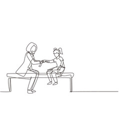 Single One Line Drawing Little Kid