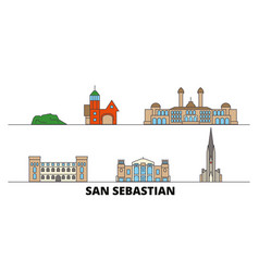 Spain San Sebastian Flat Landmarks