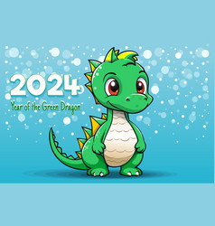 2024 Year Of The Green Dragon - Christmas Banner