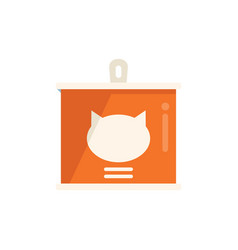 Cat Tin Can Icon Flat Snack Pack