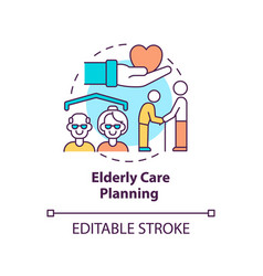 Elderly Care Planning Concept Icon