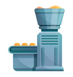 Bakery Factory Line Icon Cartoon Style