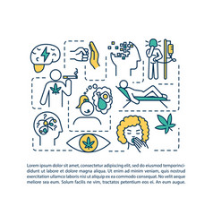 Cannabis Side Effects Concept Icon With Text