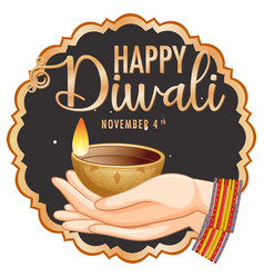 Happy Diwali Day Logo Design