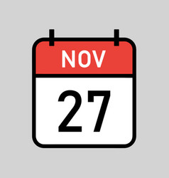 November 27 Calendar Page