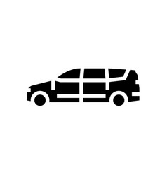 Van Minivan Car Glyph Icon