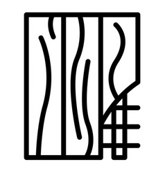 Wall Wood Repair Icon Outline Home