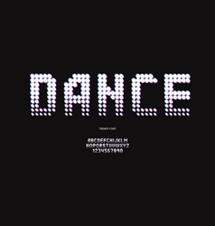 Dance Font Neon Style