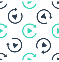 Green Video Play Button Like Simple Replay Icon