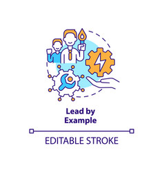 Lead By Example Concept Icon