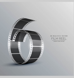 3d Film Reel Background