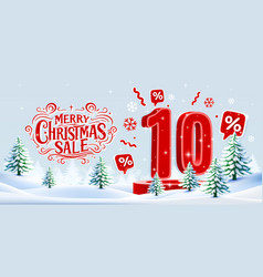 Merry Christmas 10 Percent Off Discount Sale