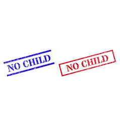 No Child Textured Scratched Stamp Seals