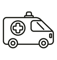 Ambulance Car Icon Outline Help People