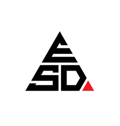 Esd Triangle Letter Logo Design With Triangle