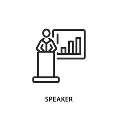 Speaker Flat Line Icon