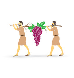 Two Spies Of Israel Carrying Grapes Of Canaan