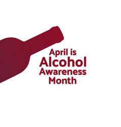 April Is Alcohol Awareness Month Concept Template