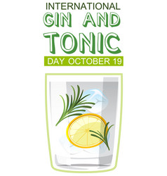 International Gin And Tonic Day Logo Design