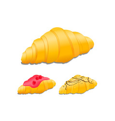 Croissant Cake Icon