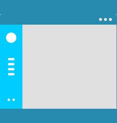 Lateral Flat Website Prototype Icon Pictogram