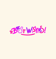 Best Wishes Horizontal Card Greeting Words