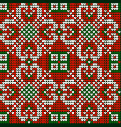 Grandma S Christmas Knitting Pattern In Red Green