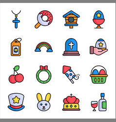 Simple Set Of Easter Day Icons