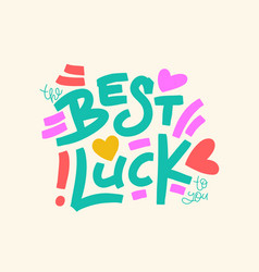 Best Luck To You Square Card Greeting Words