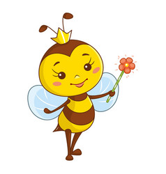 Cute Queen Bee Cartoon