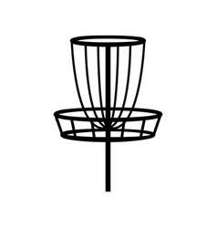 Disc Golf Basket Icon Outline