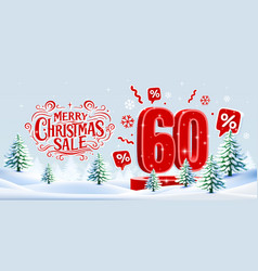 Merry Christmas 60 Percent Off Discount Sale