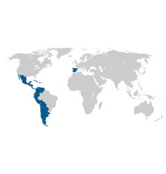 Spanish Language Speaking Countries On Map Of The