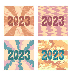 2023 Numbers On Abstract Trippy Backgrounds