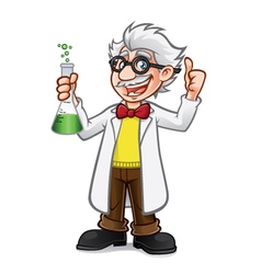 Cartoon scientist Royalty Free Vector Image - VectorStock