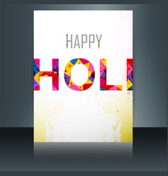 Modern Happy Holi Card