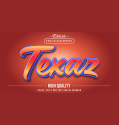 Editable Text Style Effect - Texas Text Style