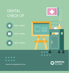 Flat Design Dental Clinic Posts