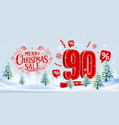 Merry Christmas 90 Percent Off Discount Sale