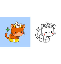 Kawaii Clipart Christmas Cat