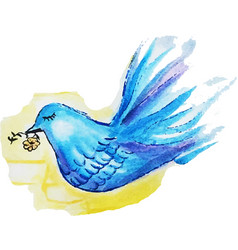 Peace Dove Watercolor Symbol