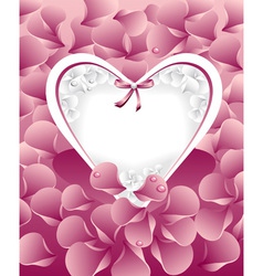 Post Card Or Frames With Heart Pastel Pink Peta