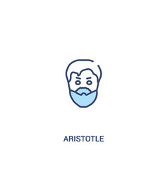 Aristotle Concept 2 Colored Icon Simple Line