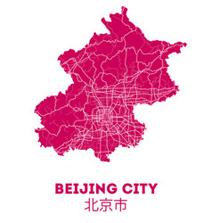 Beijing City Street Map