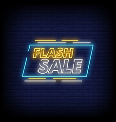 Flash Sale Neon Signs Style Text