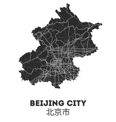 Beijing City Street Map