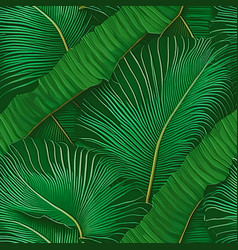 Leafy Green 3d Lines Embossed Pattern Tropical