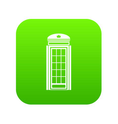 Phone Booth Icon Digital Green